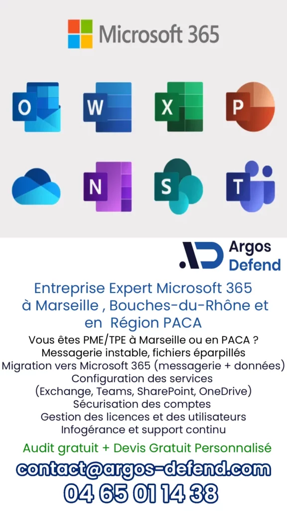 Prestataire Microsoft 365 à Marseille